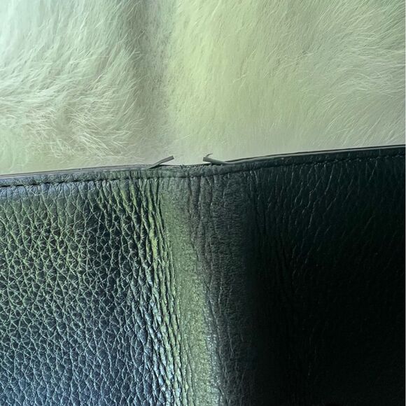 Black Pebbled Leather Large trifold Kate Spade Wallet - Picture 11 of 16